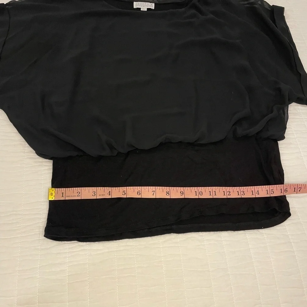 Joseph A Elegant Black Women's Top Size Large. - Picture 7 of 10